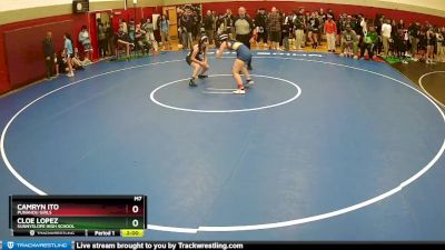 113-116 lbs Semifinal - Cloe Lopez, Sunnyslope High School vs Camryn Ito, Punahou Girls