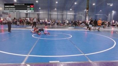 113 lbs Consi Of 8 #1 - James Knox, Steller Trained vs Luis Estevez, Savage Wrestling Academy