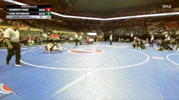 132 Class 3 lbs Champ. Round 1 - Luke Patterson, Windsor (Imperial) vs Dominick Paige, Van Horn