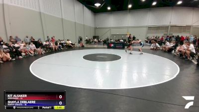 136 lbs Round 3 (6 Team) - Kit Alsaker, Wisconsin vs Shayla DeBlaere, North Dakota