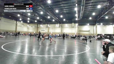 130 lbs Quarterfinal - Ariel Goble, Mayhem Wrestling Club vs Kamilliah Rice, Florida Elite Wrestling