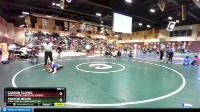 71 lbs Round 3 - Traton Nelms, Team Temecula Wrestling Club vs Carson Flores, Wine Country Wrestling Academy