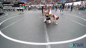 49 lbs Round Of 32 - Maxim Langford, ARDMORE TAKEDOWN CLUB vs Camden Ward, Weatherford Youth Wrestling