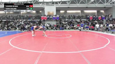 285 lbs Round Of 16 - Cooper Myers, Waterford vs John Collins, Ellis Tech