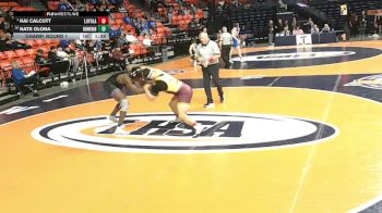 3A 215 lbs Champ. Round 1 - Kai Calcutt, Wilmette (Loyola Academy) vs Nate Olona, Downers Grove (North)