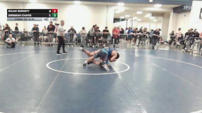 215 lbs Consi Of 16 #1 - Julian Burgett, IN vs Jeremiah Chavis, FL