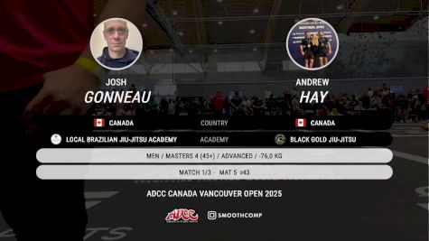 Josh Gonneau vs Andrew Hay 2025 ADCC Vancouver Open