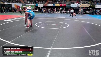 285 lbs Cons. Round 3 - Rueger Mothershead, Palmer High School vs Kamryn Woodfork, Palmer High School