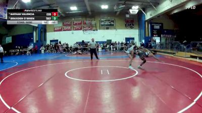 113 lbs Cons. Semi - Braxden O`Brien, Temescal Canyon vs Nathan Valencia, Cerritos