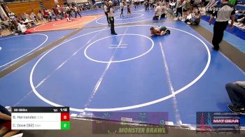 92-96 lbs Rr Rnd 2 - Bentlee Hernandez, Clinton Youth Wrestling vs Carson Dove (92), Davis Youth Wrestling Club