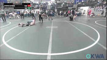 100 lbs 5th Place - Zydyn Clymer, Team Guthrie Wrestling vs Jace Henson, Team Nomad