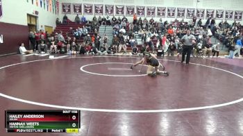 100 lbs 7th Place Match - Hannah Weets, Vinton-Shellsburg vs Hailey Anderson, Solon