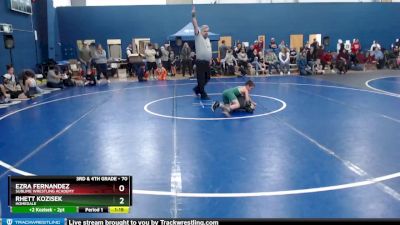 70 lbs Champ. Round 1 - Ezra Fernandez, Sublime Wrestling Academy vs Rhett Kozisek, Homedale