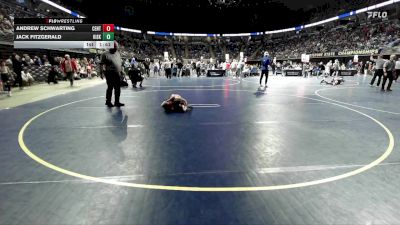 50 lbs Quarterfinal - Andrew Schwarting, Central Bucks vs Jack Fitzgerald, Kiski Area