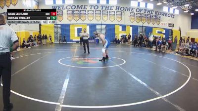 215 lbs Quarterfinals (8 Team) - Gabe Leonard, Anclote vs Jordan Peralez, St. John Neumann