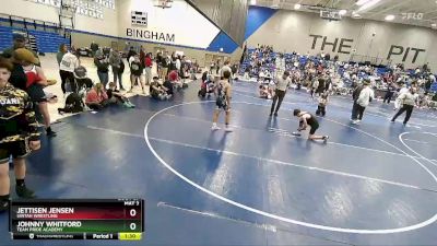 103 lbs Quarterfinal - Johnny Whitford, Team Pride Academy vs Jettisen Jensen, Uintah Wrestling