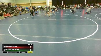 126 lbs Cons. Round 3 - Edwyn Schroeder, WI vs Jonathan Moss, TX