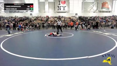 44 lbs Cons. Round 2 - Owen Morehouse, Firehouse Brawlers Wrestling vs Beau Conlan, Guilderland Youth Wrestling Club