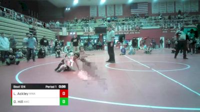 8U - 43 lbs Quarters - Laurent Ackley, M3 Wrestling Academy vs Owen Hill, Apache Wrestling Club