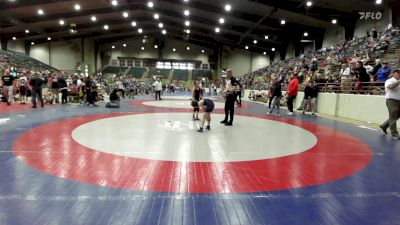 68 lbs Consi Of 8 #2 - Lilyana Wilson, Bison Takedown Wrestling Club vs Anthony Lanier, Foundation Wrestling