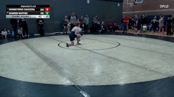 140 lbs Champ. Round 1 - JohnnyRigo Sauceda, All In Wrestling Academy vs Zander Nuffer, Hawk Wrestling Club