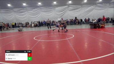 95 lbs Consi Of 4 - Hunter Johnson, Chambersburg vs Chance Davis, Frametown