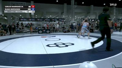 110 kg Cons. Quarters - Carlos Rodriguez Jr., Heartland Wrestling Academy vs Elijah Gustavson, Gold Rush Wrestling Academy Reno