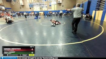 130lbs Cons. Round 9 - Samara Wienstock, University (Girls) vs Niah Cassidy, Union (Girls)