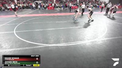 150 lbs Cons. Round 3 - Zayden Beck, Berlin Youth Wrestling vs Gauge Schaus, X-factor Elite