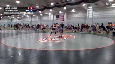 160 lbs Cons. Round 2 - Kailey Bussard, Midway vs Amelia Collins, Indiana Tech