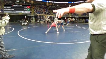 117 lbs Consy 1 - Nico Diaz, State College vs Liam Harkins, Pottsgrove