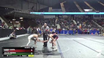 100 lbs Quarterfinal - Julius Medina, Juic3 Acad3my vs Harry Costa, Wamego