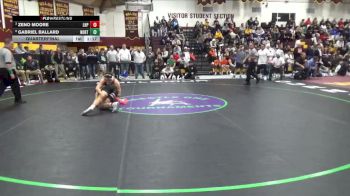 157 lbs Quarterfinal - Zeno Moore, Lake Highland Prep vs Gabriel Ballard, Northampton