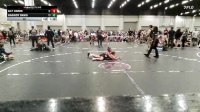 92 lbs Round 5 (10 Team) - Lily Oakes, Takedown Elite vs Kassidy Davis, Washington Dual Team