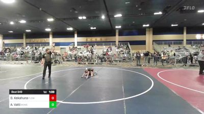 58 lbs Quarterfinal - Dakota Kekahuna, Flow Academy HI vs Abhisri Vatti, Monster Garage