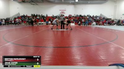 150 lbs Champ. Round 1 - Omar Zaiter, Highlands Ranch vs Britton Matejovsky, Eaglecrest A