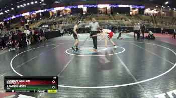 132 lbs Cons. Round 2 - Jordan Weltzin, Thompson HS vs Landen Moss, Ola