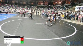 40 lbs Semifinal - Max Marsh, Noble Takedown Club vs Taylor Cary, Owasso Takedown Club