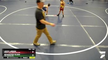 120 lbs Cons. Semi - Jayce Larson, Forest Lake Wrestling Club vs Remington Olson, WAA (Woodbury)