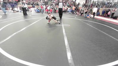 43 lbs Round Of 16 - Cody Vanzant, Bristow Youth Wrestling vs Franciso Lopez, OKC Saints Wrestling