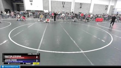 120 lbs Cons. Round 3 - Maxton Stevens, Sarbacker Wrestling Academy vs Jaxon Ennis, Team Nazar Training Center