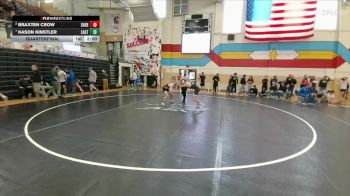 157 lbs Quarterfinal - Kason Kinstler, Cheyenne East vs Braxten Crow, Sheridan