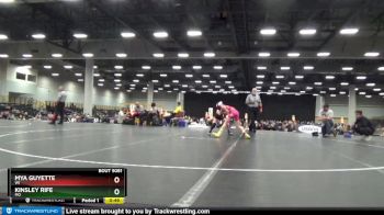 67-73 lbs 1st Place Match - Mya Guyette, WI vs Kinsley Rife, MO