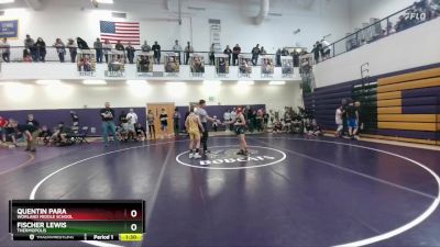 91 lbs Semifinal - Fischer Lewis, Thermopolis vs Quentin Para, Worland Middle School