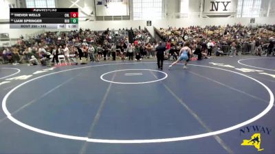 145 lbs Champ. Round 2 - Liam Springer, Club Not Listed vs Trever Wells, Club Not Listed