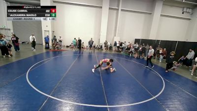 85 lbs Champ. Round 1 - Alexandra Maiolo, Utah vs Celise Cabral, Arizona
