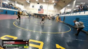 112-120 lbs Round 2 - Cecelio Torrez, Worland Middle School vs Chase Allen, Rocky Mountain Middle School
