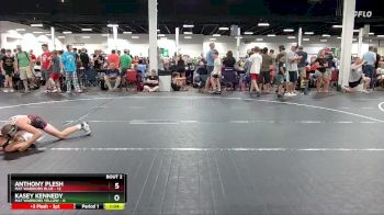 84 lbs Round 1 (4 Team) - Anthony Plesh, Mat Warriors Blue vs Kasey Kennedy, Mat Warriors Yellow