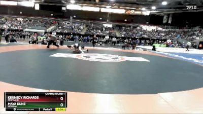 132 lbs Champ. Round 1 - Kennedy Richards, Fruitland vs Maya Kunz, Meridian