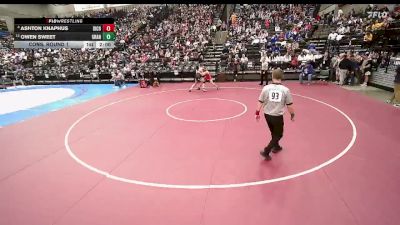 3A 157 lbs Cons. Round 1 - Owen Sweet, Grantsville vs Ashton Knaphus, Richfield